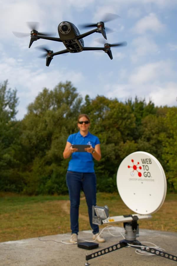 Drone connecté par satellite - CESARS