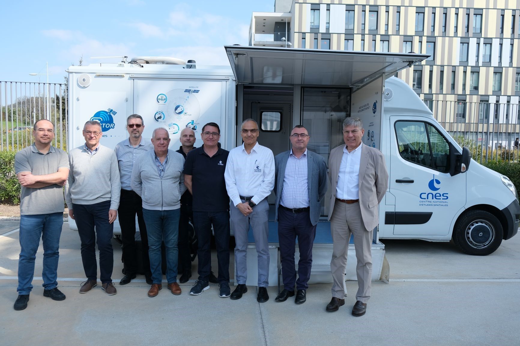 L’équipe projet Naval Group / CNES Crédit photo : Naval Group